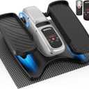 Under Desk Elliptical Machine,Leg Exerciser While Sitting for Seniors with 12 Adjustable Speed RF Remote Control,Quiet & Portable Mini Seated Pedal Exerciser with Non-Slip Mat for Home Office