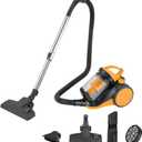 Hoteche 800W Canister Vacuum 2.5L Powerful & Quiet Cleaner for Hard Floors, Carpets & Pet Hair