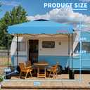 10x10 Pop Up Canopy, Easy Up Canopy Tent, Heavy Duty Tents for Parties, One Person Set Up Event Tent, Light Blue