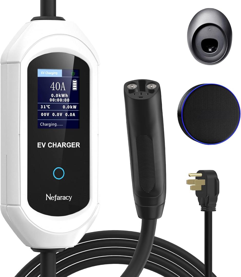 Level 2 Tesla Charger 40 Amp, Portable EV Charger for Tesla, NACS Connector, Electric Car Chargers for Tesla Model Y/3/S/X, LED Display & App Control(240V, NEMA14-50 Plug, 25ft Cable) Level 2 Tesla Charger 40 Amp, Portable EV Charger for Tesla, NACS Connector, Electric Car Chargers for Tesla Model Y/3/S/X, LED Display & App Control(240V, NEMA14-50 Plug, 25ft Cable)