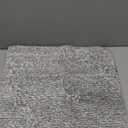 ISEAU Bathroom Rugs 24x17, Super Absorbent Microfiber Bath Mat, Non-Slip Shower Rug with TPR Backing, Thick Plush Machine Washable Bathtub Carpet for Bathrooms Decor, Light Grey/White