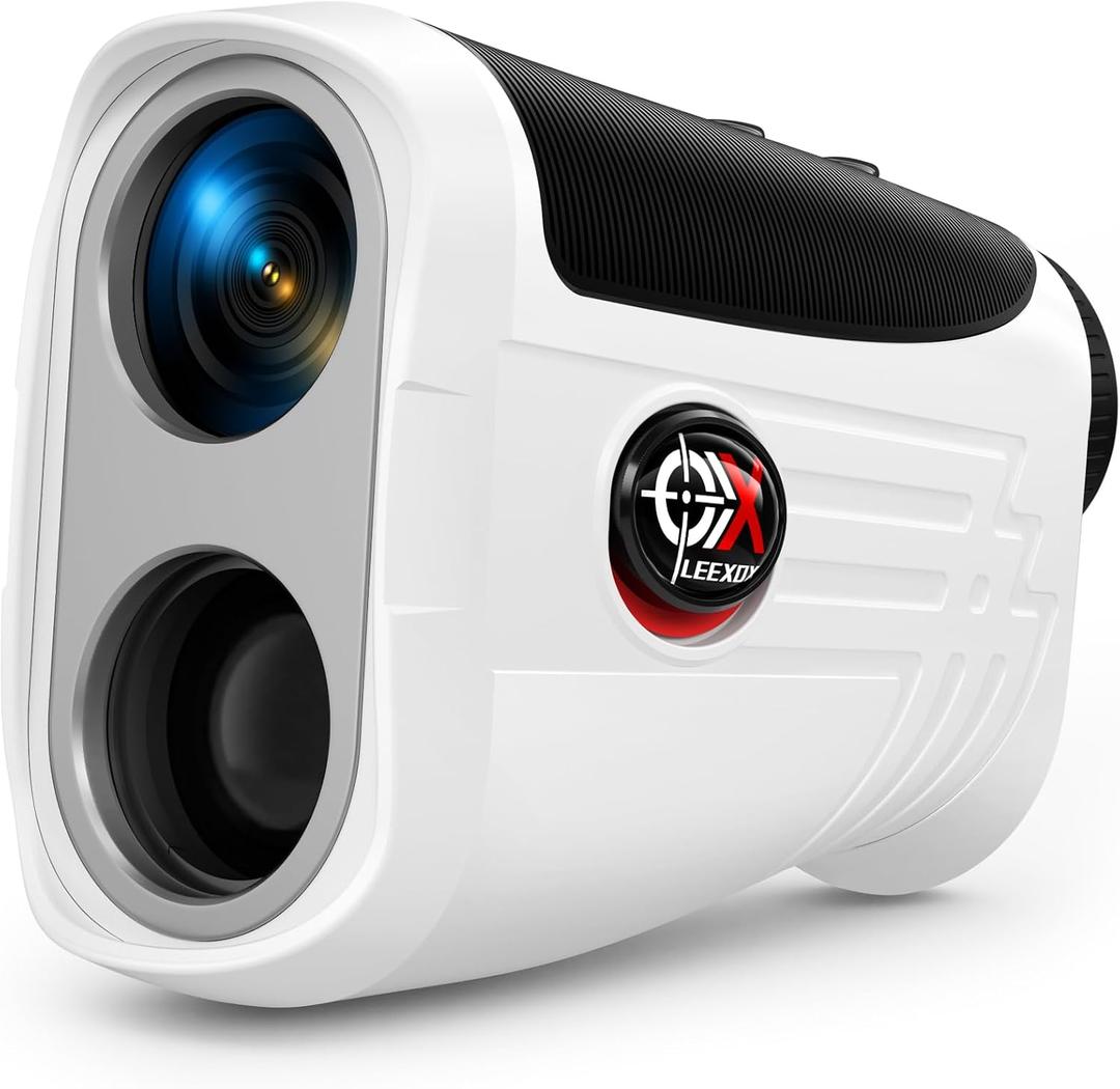 Golf Rangefinder with Slope Switch, Rechargeable Range Finder with Flag Lock Vibration, 7X Magnification Golf Rangefinder 1200 Yards, Portable with Magnetic Stripe Tournament Legal (EXP 10/23/26)