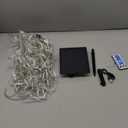 Solar Christmas Lights Outdoor Waterproof Christmas Decorations Curtain Lights 320LED 29.5ft 60 Drops, Solar Powered Rechargeable Fairy Lights for Party, Wedding, Home Decorations(WarmWhite)