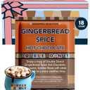 Double Donut Coffee Gingerbread Spice Hot Chocolate Mix Packets, Flavored Gingerbread Hot Cocoa Mix, 18 Count (EXP 03/17/27)