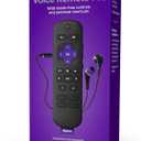 Roku Voice Remote Pro (2nd Ed.) | Rechargeable TV Remote Control with Hands-free Voice Controls, Backlit Buttons, & Lost Remote Finder - Replacement Remote Compatible with All Roku TV, Players & Audio