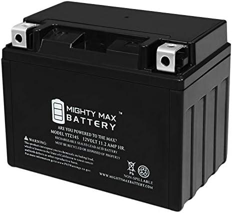 Mighty Max Battery YTZ14S -12 Volt 11.2 AH, 230 CCA, Rechargeable Maintenance Free SLA AGM Motorcycle Battery