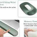 Wrist Rest for Keyboard and Mouse, Ergonomic Gel Computer Keyboard Wrist Rest with Memory Foam, Keyboard Wrist Support Pad for Long Hours of Work, Gaming, Studying-Relieve Wrist Pain