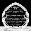 80th Birthday gifts for Women Men - Crystal Heart Gifts Personalized 1966 80 Year Old Present For Her Him - Happy 80th Birthday Ideas For Mom Dad Unique