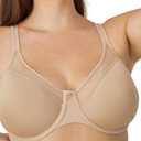 Bali Women's Seamless Underwire Bra, One Smooth U Smoothing Underwire Bras for Women, Convertible Straps, Ultra Light (Beige) 38C