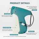 Stitchy Gun for Clothes, [Quick Fix] Handheld Clothing Fixer Stitch Tag Gun - Tagging Gun Quick Adjustment for Cloth, Mini Sewing Micro Tagging Gun, 4000 Fasteners Include