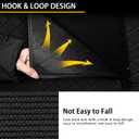 Cargo Mat & Backrest Mat Fit for 2022-2026 Infiniti QX60 - Leather Trunk Liner Back Seat Cover Protector - All Weather Protection PU Leather Cargo Liner and Backrest Mat QX60 Accessories