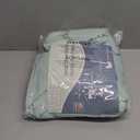 Nanspring Aqua Green Linen Curtains 84 Inch Length 2 Panels Set for Living Room Rod Pocket Back Tab Light Filtering Window Drapes for Bedroom Dining Room Protect Privacy Modern Farmhouse Decor 52x84