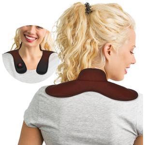 Neck Heating Pad, Cordless Heated Neck Wrap, 4000mAh Heating Pad Portable Mini for Neck Shoulder Pain Relief Muscle Stiffness, 4 Temperature Modes Travel(Black)