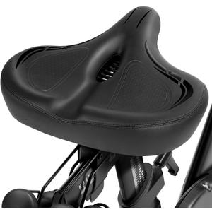 Oversized Bike Seat for Peloton Bike & Bike Plus, Comfort Exercise or Road and Electric Bike Seat Cushion Extra Wide, Bike Saddle Replacement for Women & Men