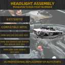 Dasbecan Halogen Headlight Compatible With BMW 320i 328i 335i 328i xDrive & 328d 328d xDrive 2012-2015 Right Passenger Side Trim Headlamp Assembly Replaces# 63117338710 BM2503169