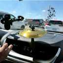 Mini Car Drum Cymbal Air Vent Clip, Funny Dashboard Music Accessory for Music Lovers & Car Enthusiasts, Vibrant Yellow Novelty Decoration Fits Most Vehicles