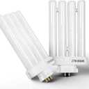 24 Nha&FACA FML27 Fluorescent Light Bulbs FML Lamp 27 Watt Replacement Grow Light Bulbs, Energy Efficient FML Lamp for Desk, Office, Reading, and Study Lamps  GX10Q-4 Base, Daylight 6500K (Pack 2)