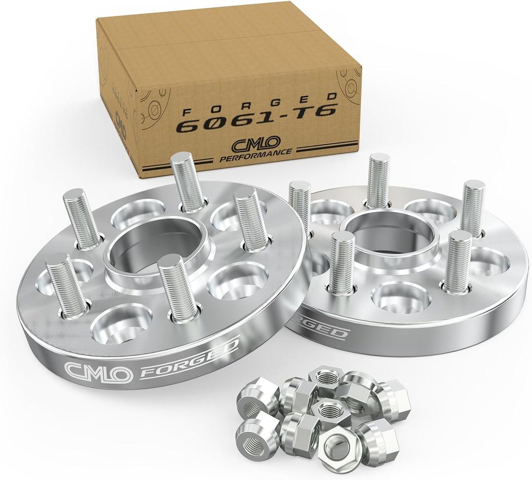 25mm (1 Inch) Wheel Spacers Hubcentric 5x4.75 Compatible For Camaro 1982-2002, Corvette 1984-2019, Blazer 1987-2005, S10 1982-2004, Pontiac Firebird 1982-2002, Trans Am 1984-1997 (2pc 70.3mm M12x1.5)