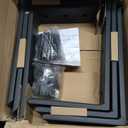 WINKER Countertop Support Bracket 6 Pack Heavy Duty 3/8" Thick Hidden L Shelf Bracket 10" x 6" x 2.5" Metal Corbels for Quartz/Granite/Wood/Concrete/Laminate Countertops, Black