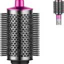 Large Round Volumizing Brush for Dyson Airwrap Attachments Bigger Round Brush Attachment for Dyson Air Wrap Styler, Fluff up and Volumize for Styling (Rose)