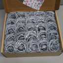 Jing-Rise Artificial Flowers 50PCS Real Looking Fake Roses with Stem for DIY Wedding Bouquets Centerpieces Party Baby Shower Home Decorations (Silver Grey)