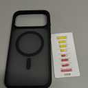 TORRAS Stronger Magnetic & Shockproof for iPhone 17 Pro Max Case, Fit for MagSafe, Military Grade Drop Protection, Camera Control, DIY Button, Slim for iPhone 17 Pro Max Case Translucent Matte Black