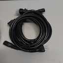 Amazon Basics PC Power Cord for Monitor, Computer, TV, 3 Prong, 18 AWG, 125 Volts, 6 feet, Black, 10-Pack, UL Listed