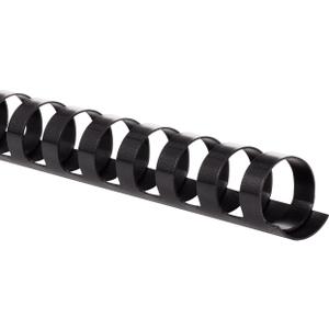 Mead CombBind Binding Spines/Spirals/Coils/Combs, 3/4", 150 Sheet Capacity, Black, 125 Pack (4000136)