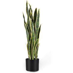 Artificial Snake Plant 25Inch Fake Sansevieria Faux Silk Potted Plant Artificial Mother in Law Tongue Plant for Indoor Outdoor Home Office Garden Decor Yellow Artificial Snake Plant 25Inch Fake Sansevieria Faux Silk Potted Plant Artificial Mother in Law Tongue Plant for Indoor Outdoor Home Office Garden Decor Yellow