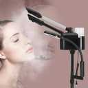 Artist hand Facial Steamer Professional 3 in 1 Hot and Cold Facial Steamer with 5X LED Magnifying Lamp, Esthetician Facel Steamer Fast Heating for Beauty Salon Spa Home Use,  Black Hot & Cold & Magnifire Lamp