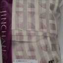 Jinchan Striped Linen Kitchen Curtains 45 Inches Tier Curtains Farmhouse Modern Cafe Style Small Window Treatments Airy Light Filtering Rod Pocket for Living Room Bathroom 2 Panels Taupe Grey, Size: 38"W x 45"L