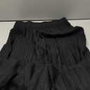 Beralst Women's Pleated Knit Sweater Midi Skirts (Medium, Black)