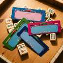 LOYGRS 4 Pack Mahjong Line Finder Card Guide - Mahjong Game Helper with Rules Strategies for Beginners, Travel, Parties and Game Nights Mahjong Accessories for Gifts