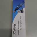 JCWINY Mic Stand Phone Holder, Flexible Phone Holder for Microphone Stand, Adjustable iPhone Mic Stand Holders, Music Stands Phone Holders for iPhone 14 13 12 MAX Pro Samsung Galaxy All Smartphones