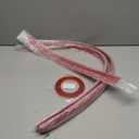 XmuxHai 4PCS Dent Prevent Car Door Protector, Door Molding Trim Kit Strips, Universal Door Protector Automotive Molding Trim, Prevents Dents Scratches, Bright (RED)