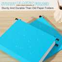Extra Capacity Plastic Hanging File Folder Letter Size,12 Pack Reinforced Hang Folders with Heavy Duty 2 Inch Expansion, Durable Hanging Organizer Designed for Bulky Files, Assorted Colors