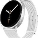 Sport Silicone Band Compatible with Samsung Galaxy Watch 8 Band 40mm 44mm/Galaxy Watch 8 Classic 46mm(2025), Soft Silicone Replacement Strap with Magnetic Buckle for Galaxy Watch 8 Women Men