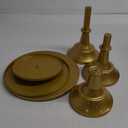 3-Set Modern Cake Stands Round Cake Stand Cupcake Stands for Baby Shower, Wedding Birthday Party Celebration, Gold