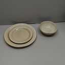 AmorArc Ceramic Dinnerware Sets, Handmade Stoneware Reactive Glaze Plates and Bowls Set, Scratch Resistant | Dishwasher & Microwave Safe Dishes Set, Service for 4 (12pc)