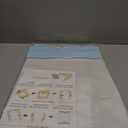 Eco-Friendly Pet Casket - Biodegradable Cardboard Coffin for Mid-Sized Pets up to 15lbs-33lbs (21.6" L) for Dog, Cat, Rabbit Thoughtful Memorial & Burial Box (Blue)