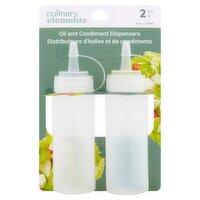 Culinary Elements 4 oz Oil and Condiment Dispensers, 4 Pack 