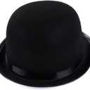 Funny Party Hats Black Derby Deluxe Costume Hat (Derby Hat) (Black)