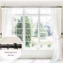 BlastHome Non-Adjustable Luxury Extra Long Curtain Rod, 1 Rod Set, 16 foot Fixed Length (Four Rods Connect for a Seamless Look), Tuxedo Black