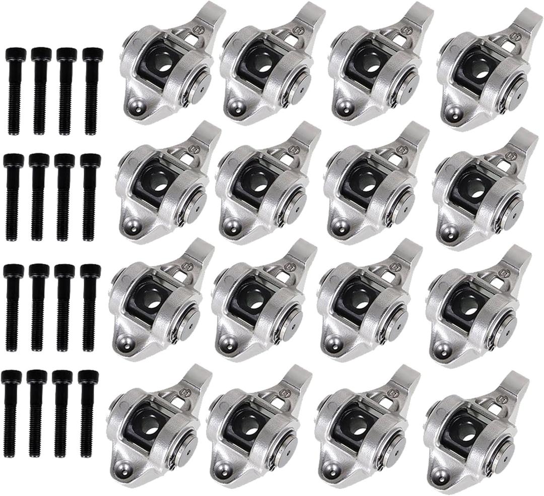 labwork Rocker Arms and Bolts with Trunion Kit 12569167 Replacement for LS1 LS2 LS6 4.8L 5.3L 5.7L 6.0L 6.2 Engines 2000-2016