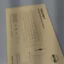 TECKNET Wireless Keyboard and Mouse Combo, Mini Cordless Computer Keyboard and Mouse Set 2.4GHz, Silent Adjustable 1600 DPI, Quiet Click, Lag-Free for Computer, Laptop, PC, Windows, Mac, Chrome OS(GS) (Black Gray)