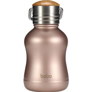 YOHKOH Mini Vacuum Insulated Water Bottle With Bamboo Lid - Stainless Steel Thermos Water Bottle for Women Girls Kids, Metal Sports Hot and Cold Water Bottle Leak-Proof BPA-Free (6.4oz,Gold)