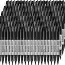 Permanent Markers, 120 Count Black, Fine tip, Oil-Based Permanent Markers, Waterproof and Fade-Resistant, for Paper, Wood, Metal, Glass and More