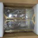 Glass Card Box with Slot, 10.2 inch Large Gold Clear Card Box for Wedding Receptions, Decorative Storage Box with Lock for Baby Shower, Birthday Party, Bridal Shower