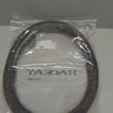 ZHOL Wood Grain Steering Wheel Cover, Universal 15 inch Microfiber Leather Anti-Slip Steering Wheel Protector, Odorless (Standard size[14 1/2''-15''])