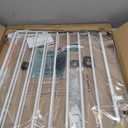 Babelio Baby Gate for Stairs, Kitchen & Doorways, 26-43" W 28" H No Bottom Bar| Easy Installation| One-Handed Operation| Auto-Close| Hardware Mount (Drill Needed) Safety Dog/Pet Gate Indoor (White)